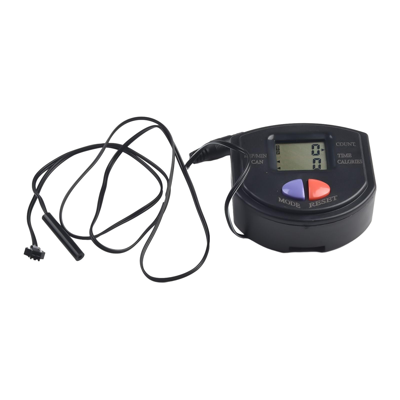 RichVibe Contatore Stepper con display LCD, attrezzatura per il fitness, per cyclette e allenamento della vita, 82 x 82 x 20 mm, nero