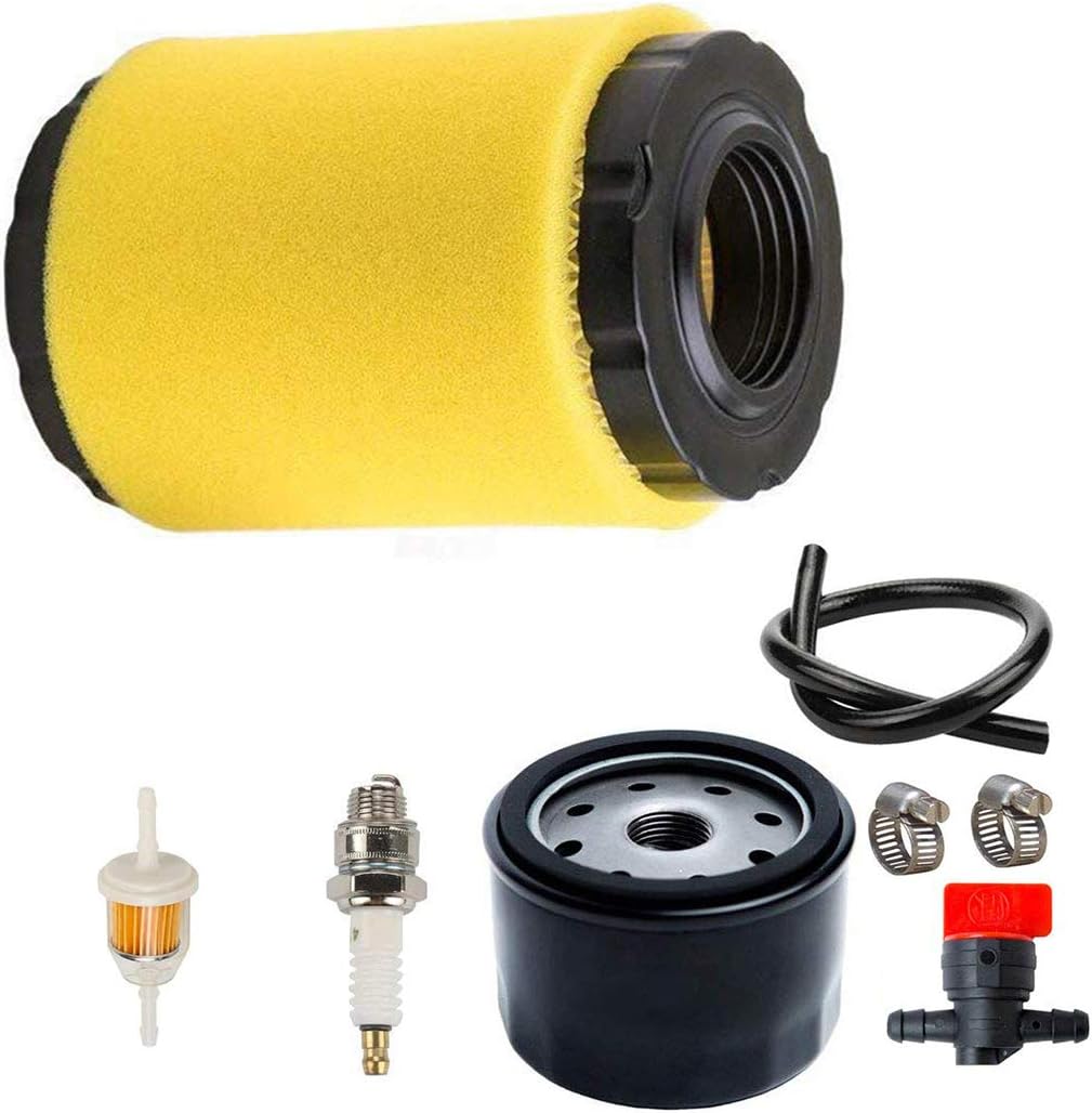 LEIMO 796031 Air Filter with Fuel Pump Oil Filter Tune Up Kit for Briggs & Stratton 591334 594201 5428 5421 797704 310000 Engine