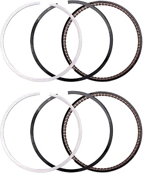 62mm 2 Set Engine Piston Rings Kit for Kawasaki ZZR250 1986 1987 1988 1989 1990 1991 1992 1993 1994 1995 1996 1997 1998 1999 2000 2001 2002 2003 2004 2005 2006 2007 EX250 GPZ250 GPX250 KLE250