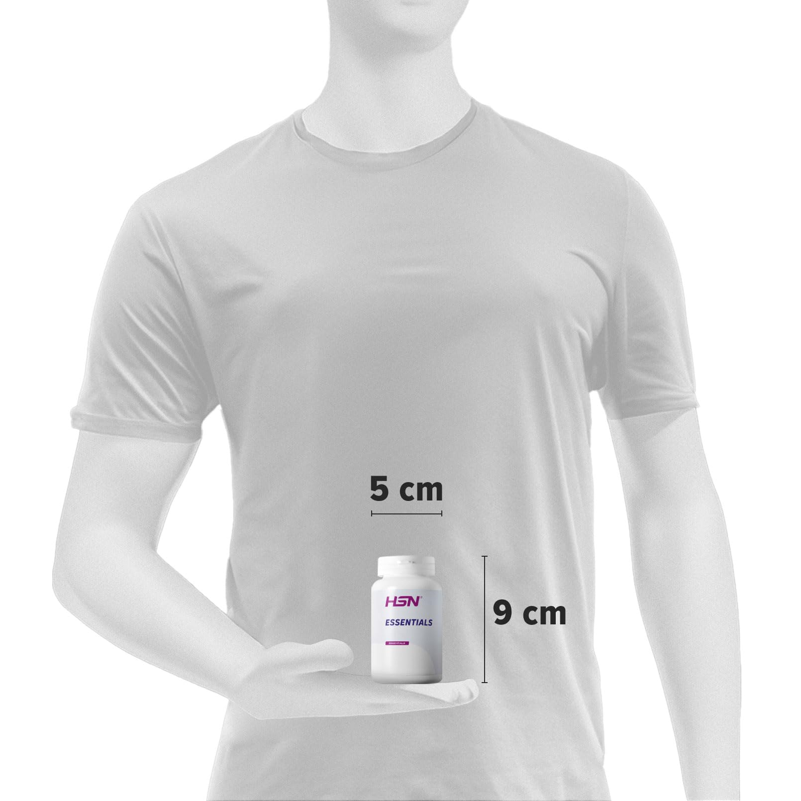 HSN Nicotinamida Ribósido NRC 300mg | 60 Cápsulas Vegetales | Precursor NAD+ Alta Pureza | Vitamina B3 para la Energía y Reducción del Cansancio | No-GMO, Vegano y Sin Gluten