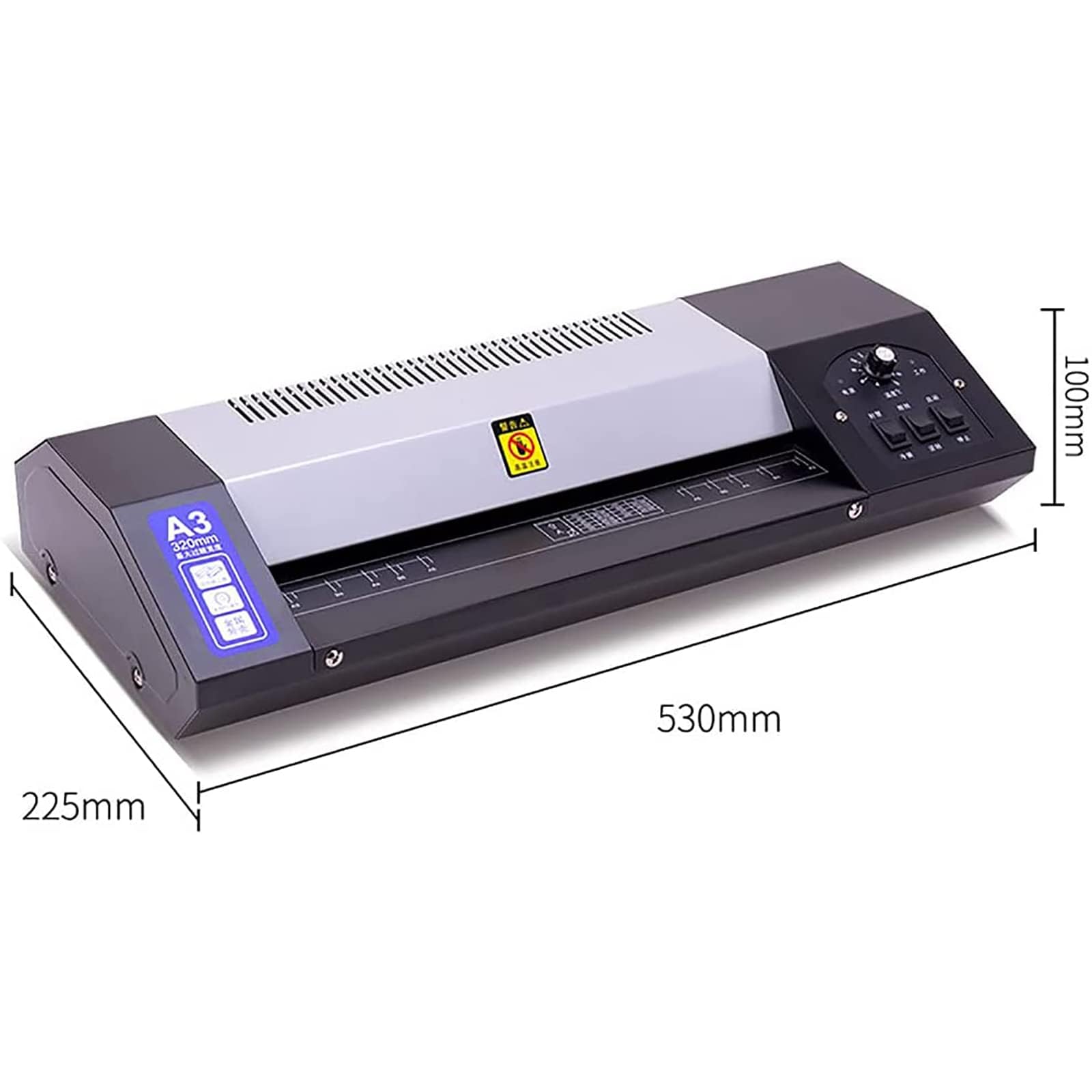 Laminatrice per carichi pesanti A3/A4, plastificatrice termica professionale a freddo caldo, forniture per ufficio silenziose con impostazioni anti-inceppamento e regolabili