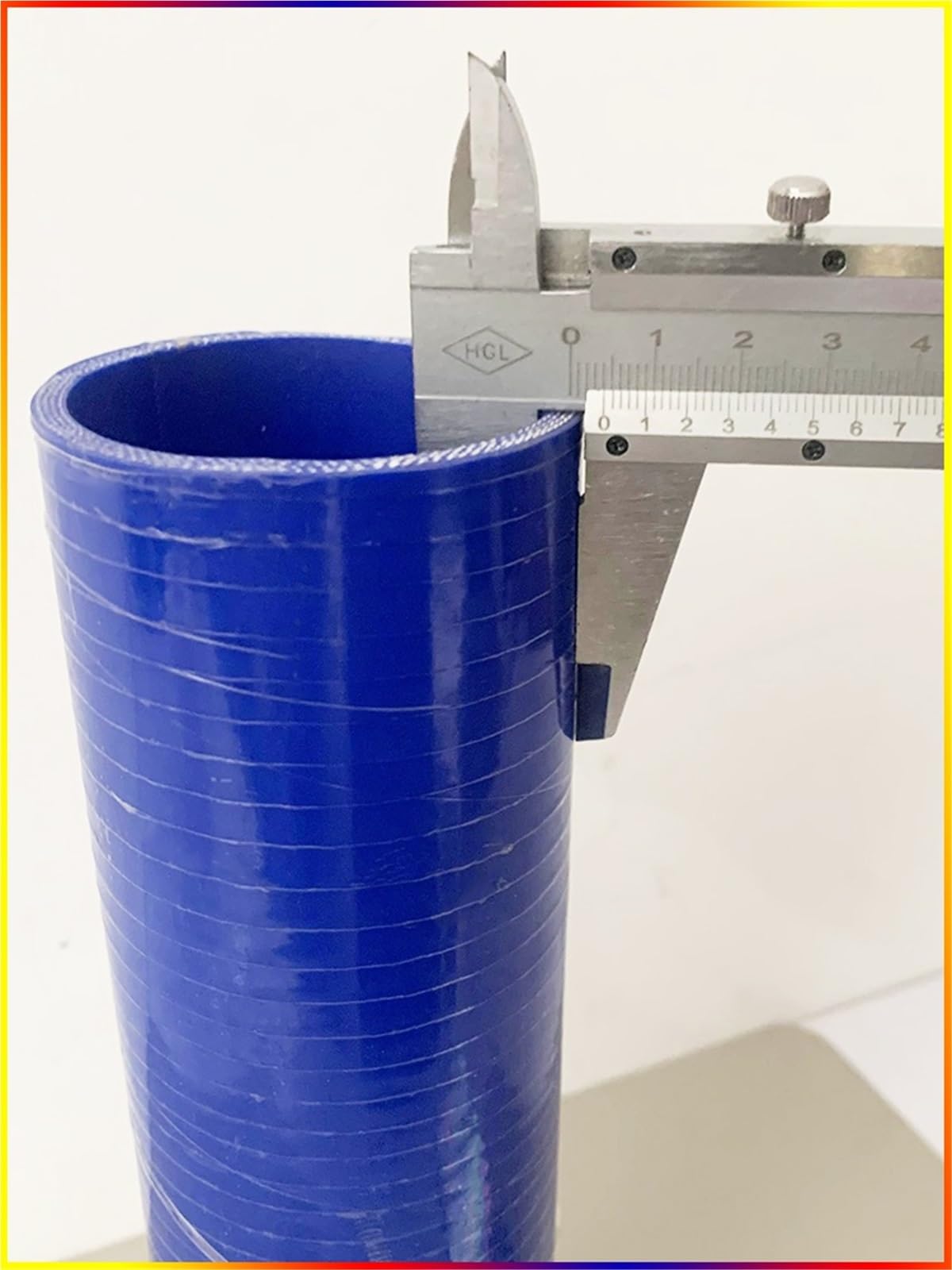 Długość 10 cm prosta silikonowa rura intercoolera wąż chłodziwa wysoka temperatura wysokie ciśnienie turbo wysyła 2 zaciski Wąż silnika(Blue ID55x100mm)