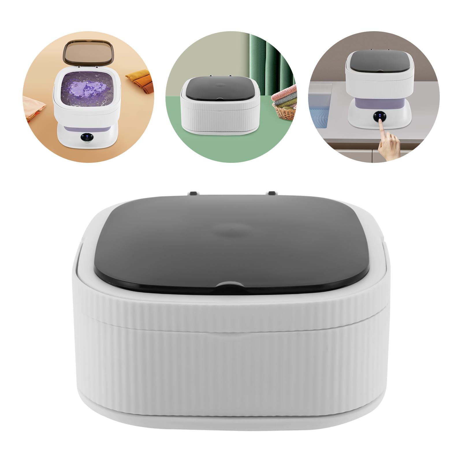 Mini Lavatrice Pieghevole, Portatile Per Biancheria Intima, Calzini, Vestiti Per Bambini, Viaggi, Dormitorio, Camper, Casa, Campeggio, Rosa