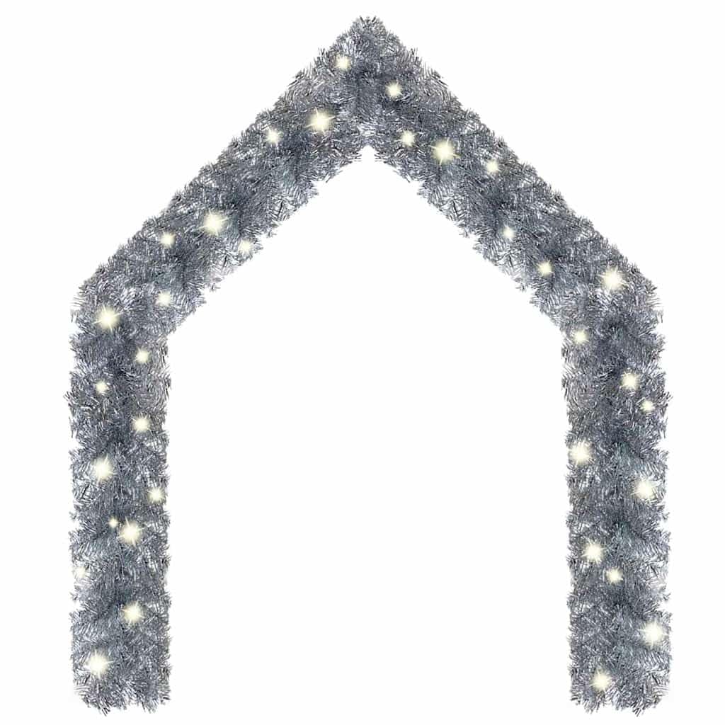 Generisch Weihnachtsgirlande mit LED 20 m Silbern 7kg
