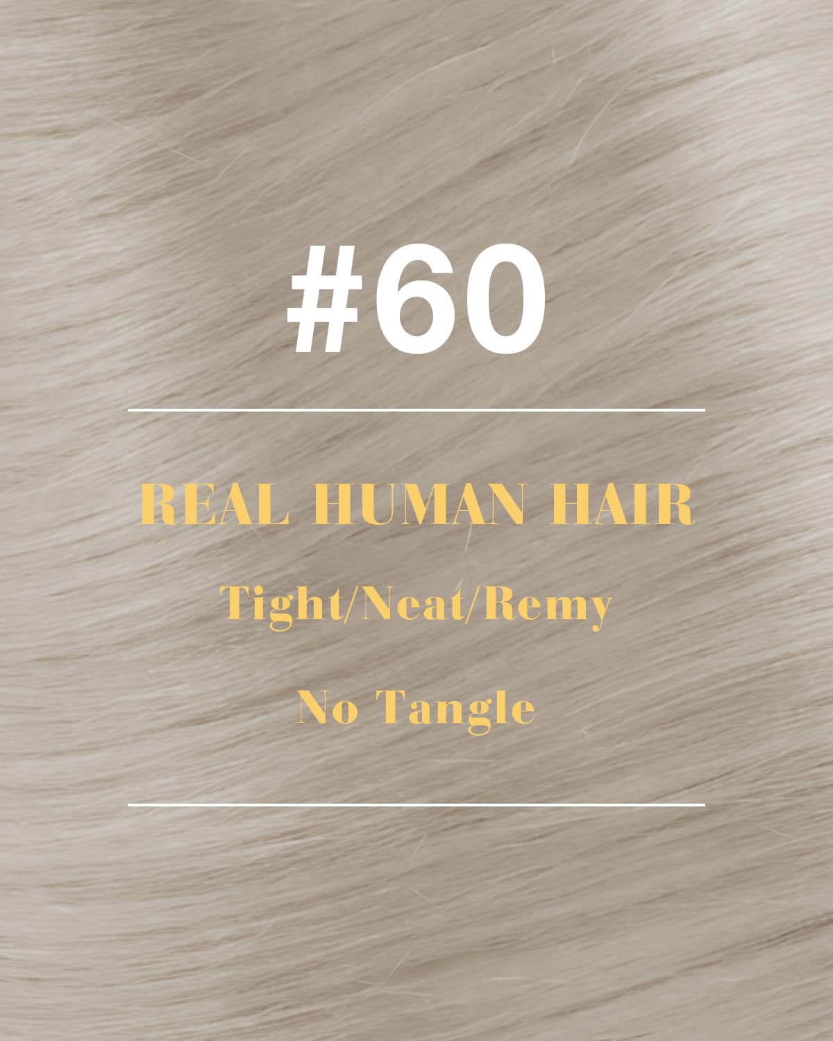 Hetto Nano Hair Extensions Real Human Hair Blonde - Invisible Nano Rings Hair Extension, Platinum Blonde Nano Beads Remy Hair Straight Fashion Styling for Party 50 strands 50 g 14 Inch #60 - 3