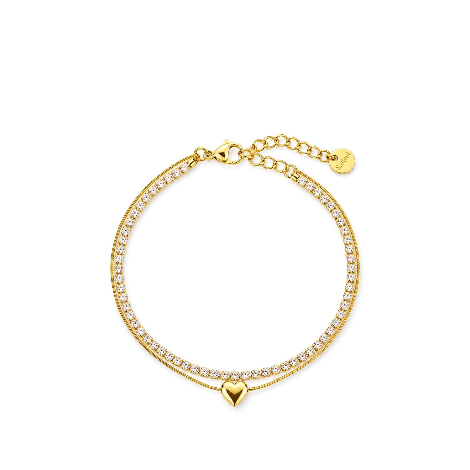 Celestial Crystal Layer Bracelet for Women - Waterproof & Anti-Tarnish-image-42