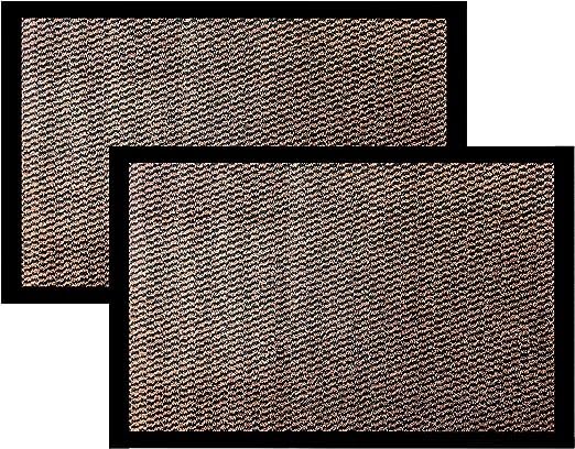 HOUSEGADS Dirt Trapper Door Mat for Indoor & Outdoor Heavy Duty Non Slip Rubber, Floor and Kitchen Mats Doormats Super Absorbent Entrance Rug