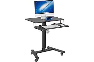 BONTEC Mobile Standing Desk: The Ultimate Sit or Stand Workstation on Wheels