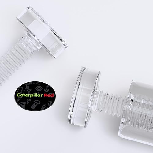 Miniatura 5 de 4 separadores transparentes, como vidrio, acrílico, espaciadores transparentes, plástico, montaje en pared, letreros de exhibición, anticorrosión,