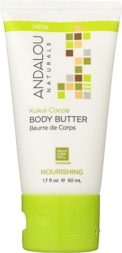 Andalou Naturals Kukui Mantequilla Corporal Nutritiva Cacao, 50 ML