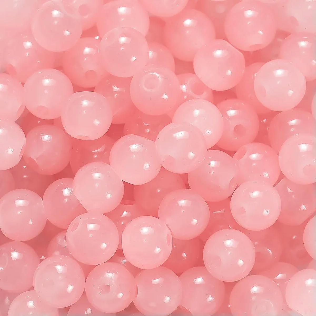 HUIOYG 200pcs/lot 6mm Glass Beads for Jewelry Making DIY Bracelets Keychain Craft