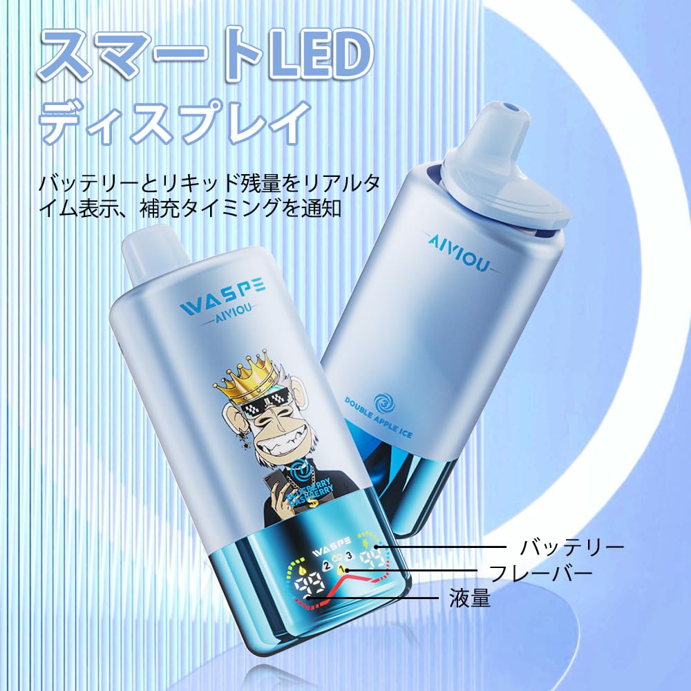 Amazon | 【3テイスト】 WASPE 3in1 60000パフ 使い捨て電子タバコ