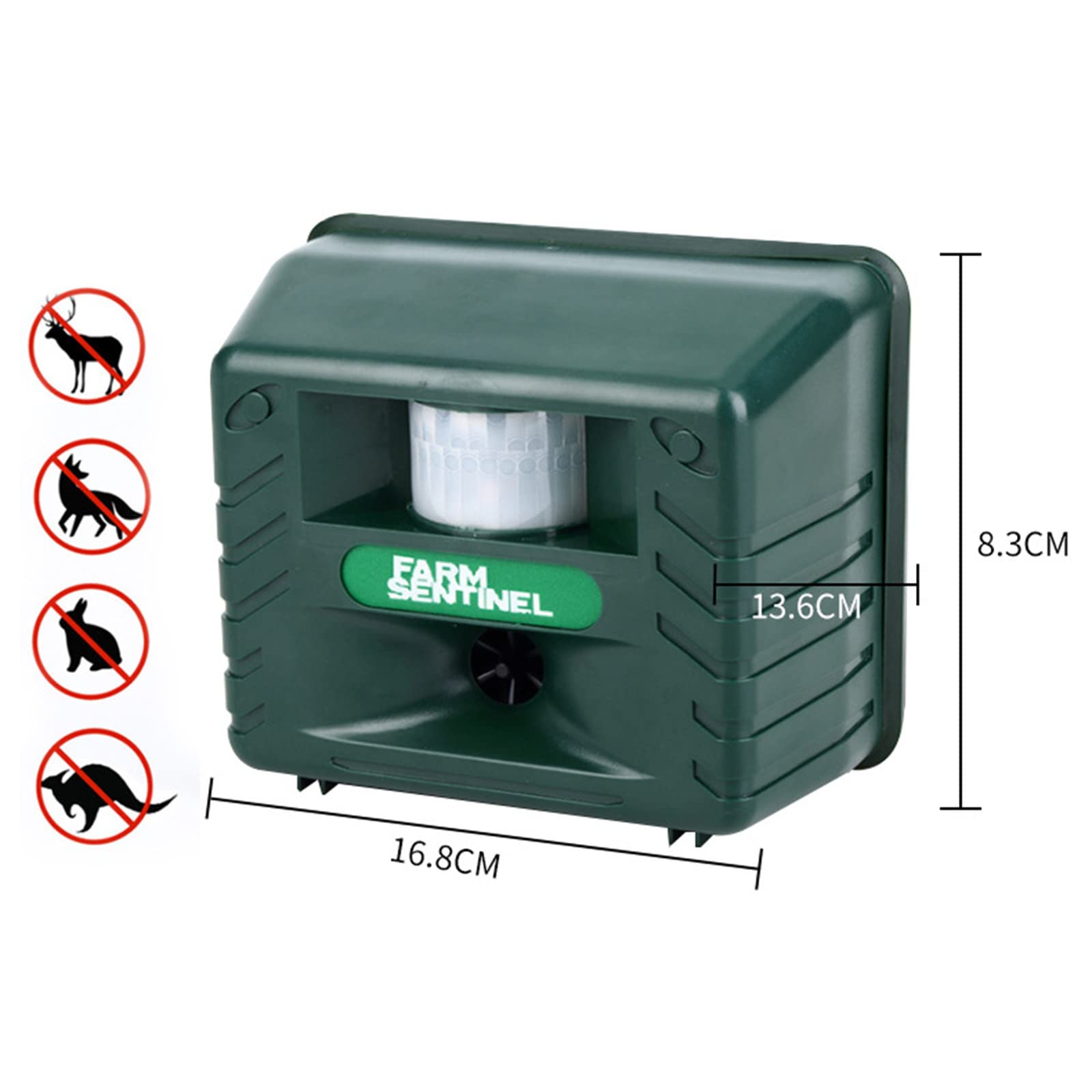 Répulsif pour Animaux, répulsif à ultrasons pour Animaux de Compagnie, répulsif pour Chats et Chiens d'extérieur avec Lampes Flash à LED et Alarme, Rat de Souris de Garde de Jardin