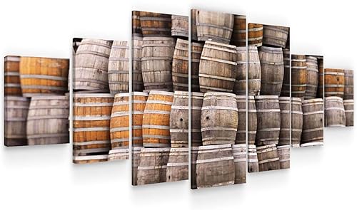 Miniatura 10 de Startonight Enorme lienzo decorativo para pared, diseño abstracto y elegante de coche negro, juego de 7 marcos grandes de 40 x 95 pulgadas Coche