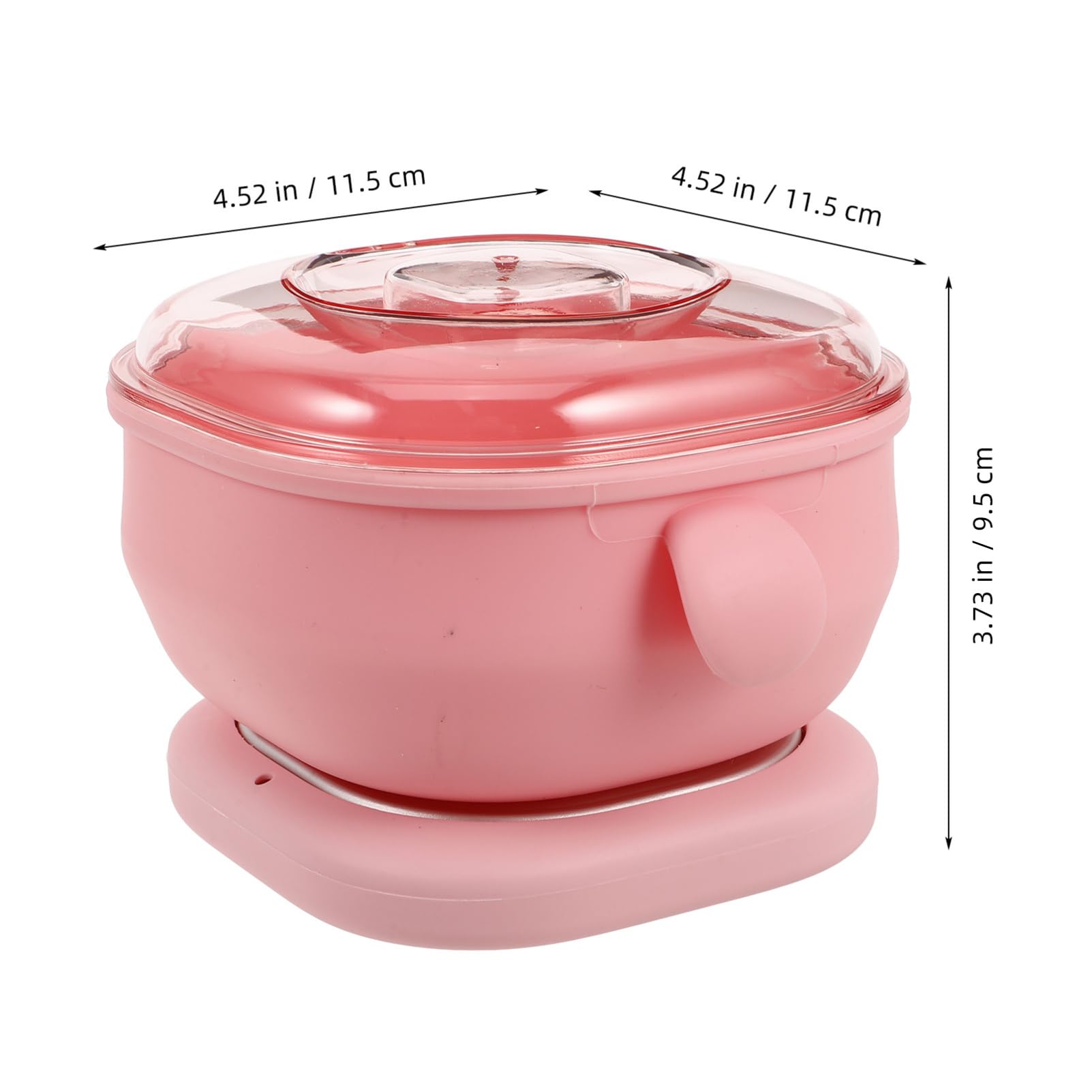 Scaldacera Elettrico per Depilazione, Pentola in Silicone Pieghevole Rosa | Riscaldamento Rapido e Uniforme, Non Aderente e Facile da Pulire, per Ascelle e Gambe, Casa o Salone