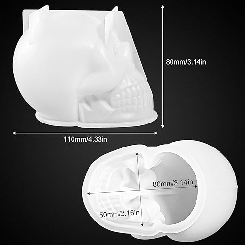 Vista 14 de Molde de vela de corazón 3D, 2 piezas de moldes de silicona para hacer velas, molde de fabricación de velas hecho a mano para el día de San
