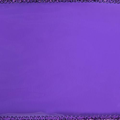 Miniatura 2 de Vickerman Cinta de Navidad de PVC transparente azul de 2.5" x 10 yardas