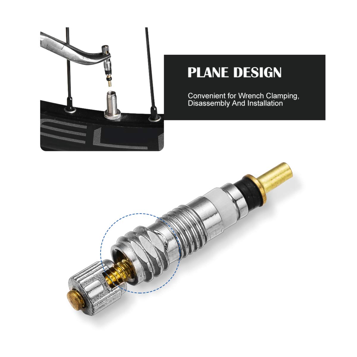 Vosarea 10pcs Tire Valve Cores Universal Presta Style Tyre Cores Stem Core Replacements Tyre Valve Stem Cores for MTB Bike Bicycle