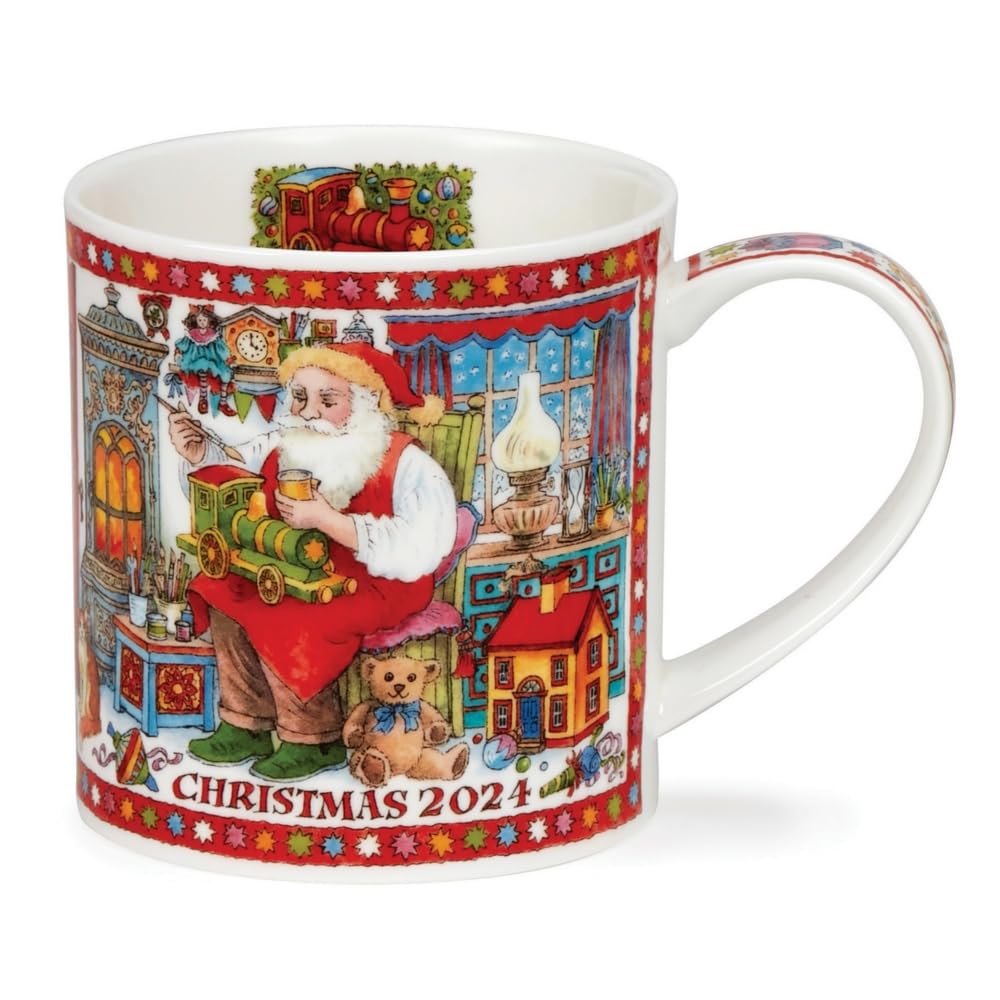 Dunoon Orkney Mug en porcelaine fine Motif Noël 2024 0,35 l