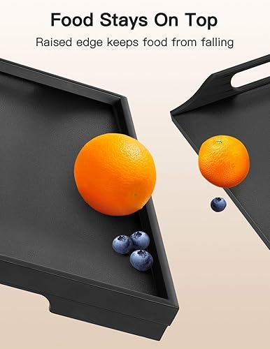 Miniatura 5 de Pipishell - Bandeja de cama con patas plegables para servir desayuno en la cama o usar como bandeja de platos (negro)
