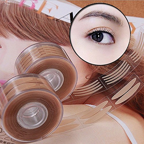 300 Pairs Adhesive Invisible Fiber Double Eyelid Tape Stickers-Natural Complexion