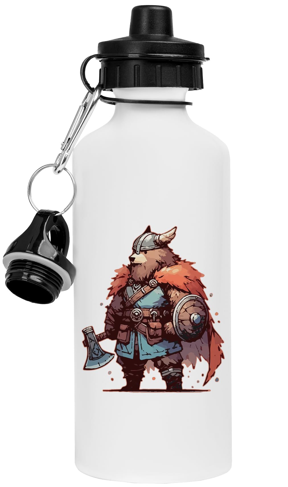 Mug Viking Guerrier Ours en céramique blanche pour café et thé au quotidien
