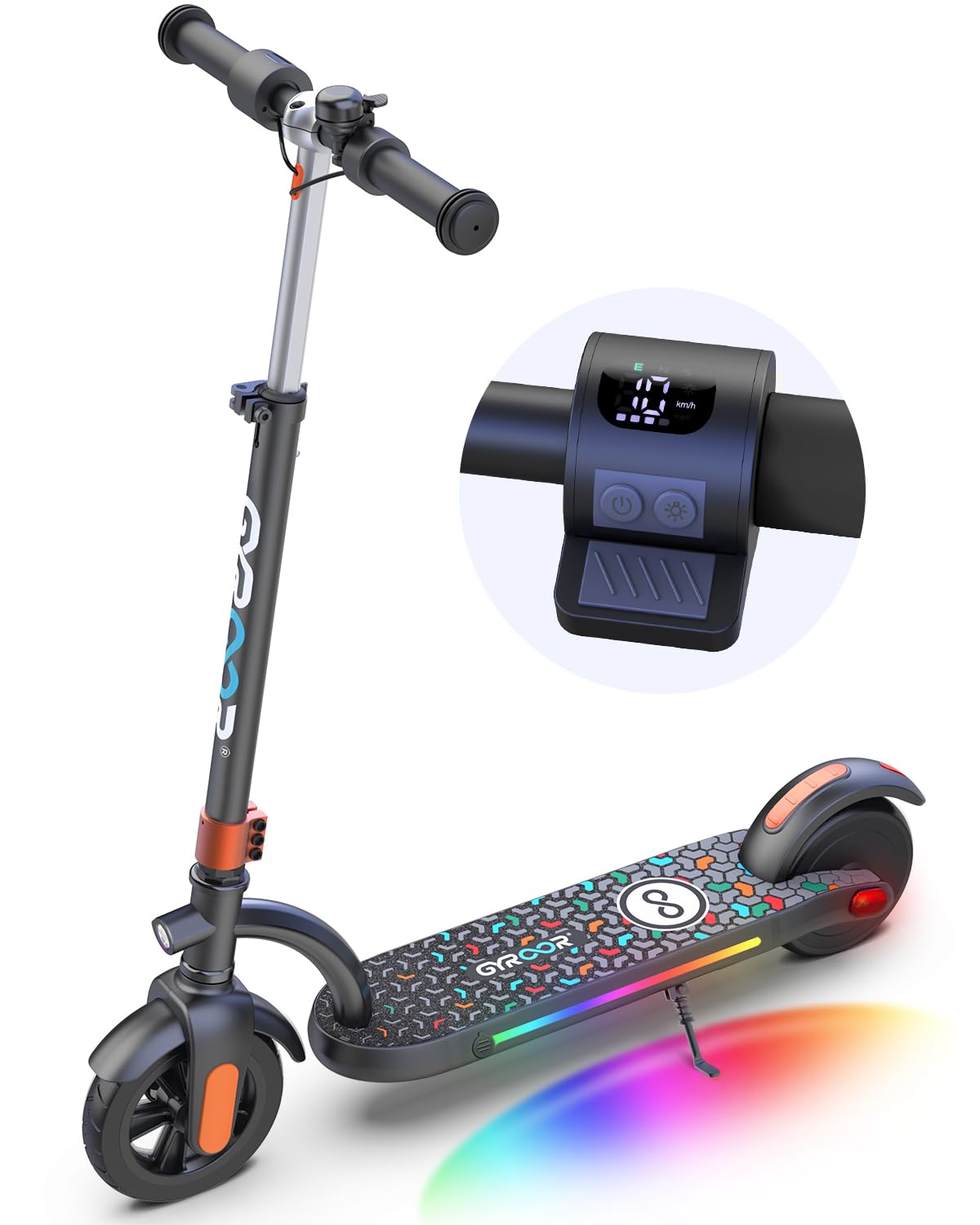 Gyroor H40 Kids Electric Scooter with 180W Motor & LED Visible Display