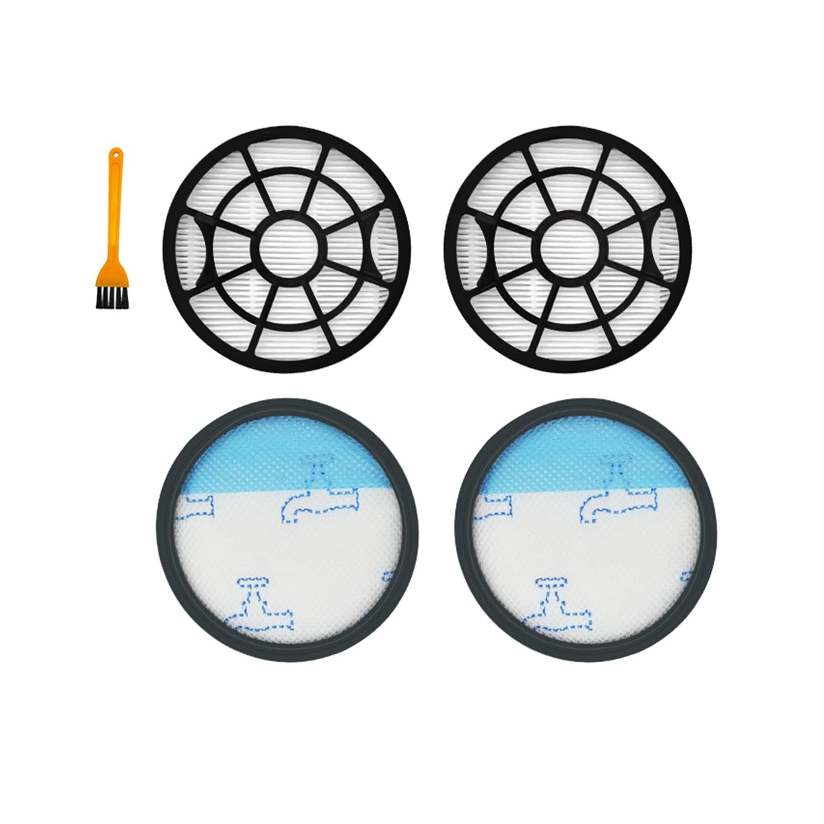 vacuum cleaner parts مرشح HEPA متوافق مع Rowenta Swift Power Exclonic RO2910 RO2913 RO2915 RO2932 RO2933 RO2957 RO2981 RO2981 قطع الغيار نظافة فراغ kitchen (Color : 18.5cm Set 2)