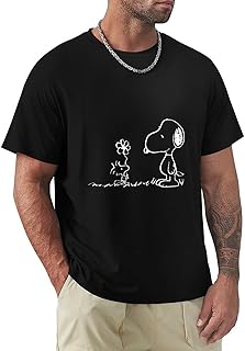 メンズTシャツ スヌーピー トップス 半袖 夏服 ティーシャツ 綿100% T-Shirts ラウンドネック カットソー おしゃれ カジュアル 柔らかい 通気性 S-6XL