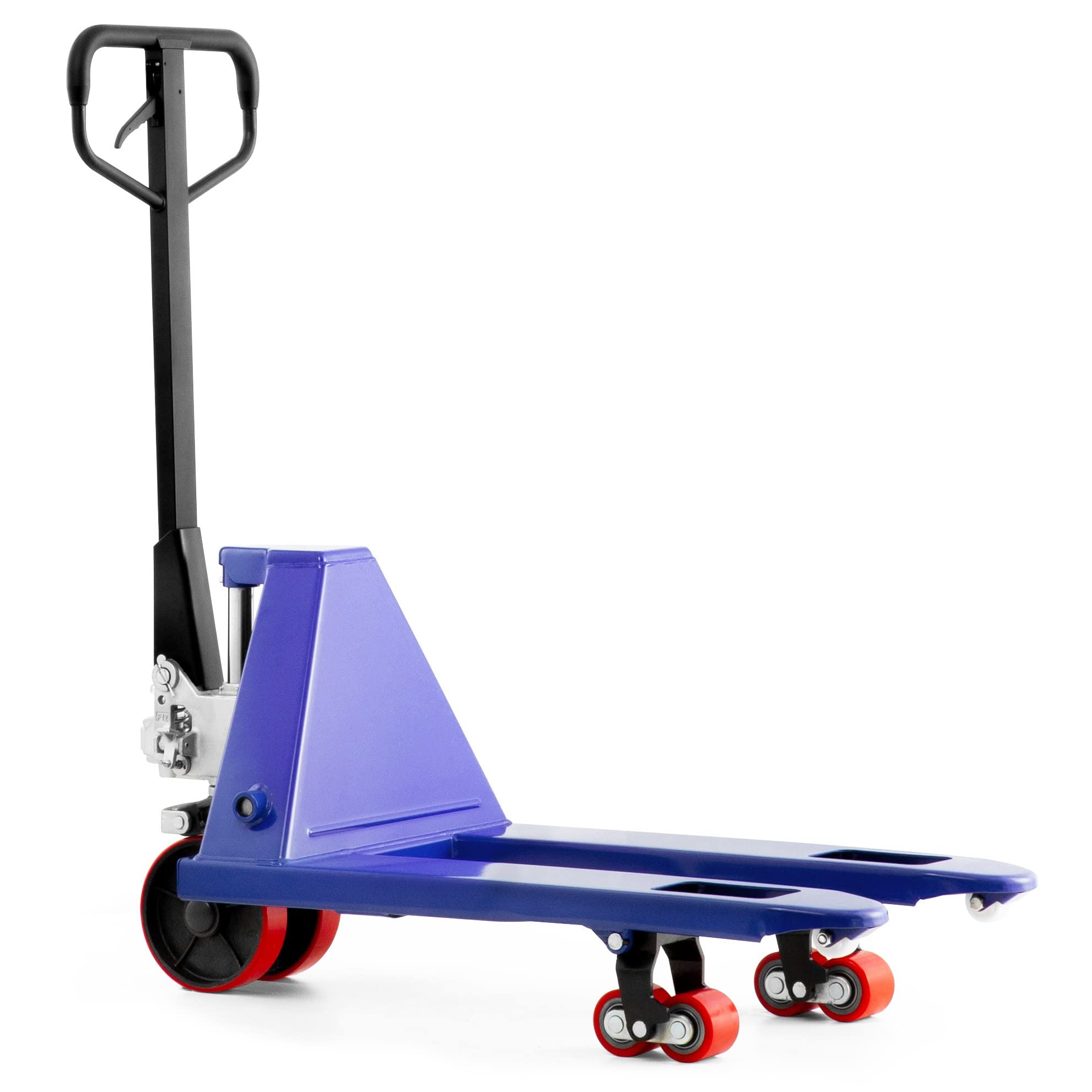 Pallit Transpalette COMPACT-P | Capacité de charge 2500 kg | longueur de fourche 800 mm | roues PU | transpalette court