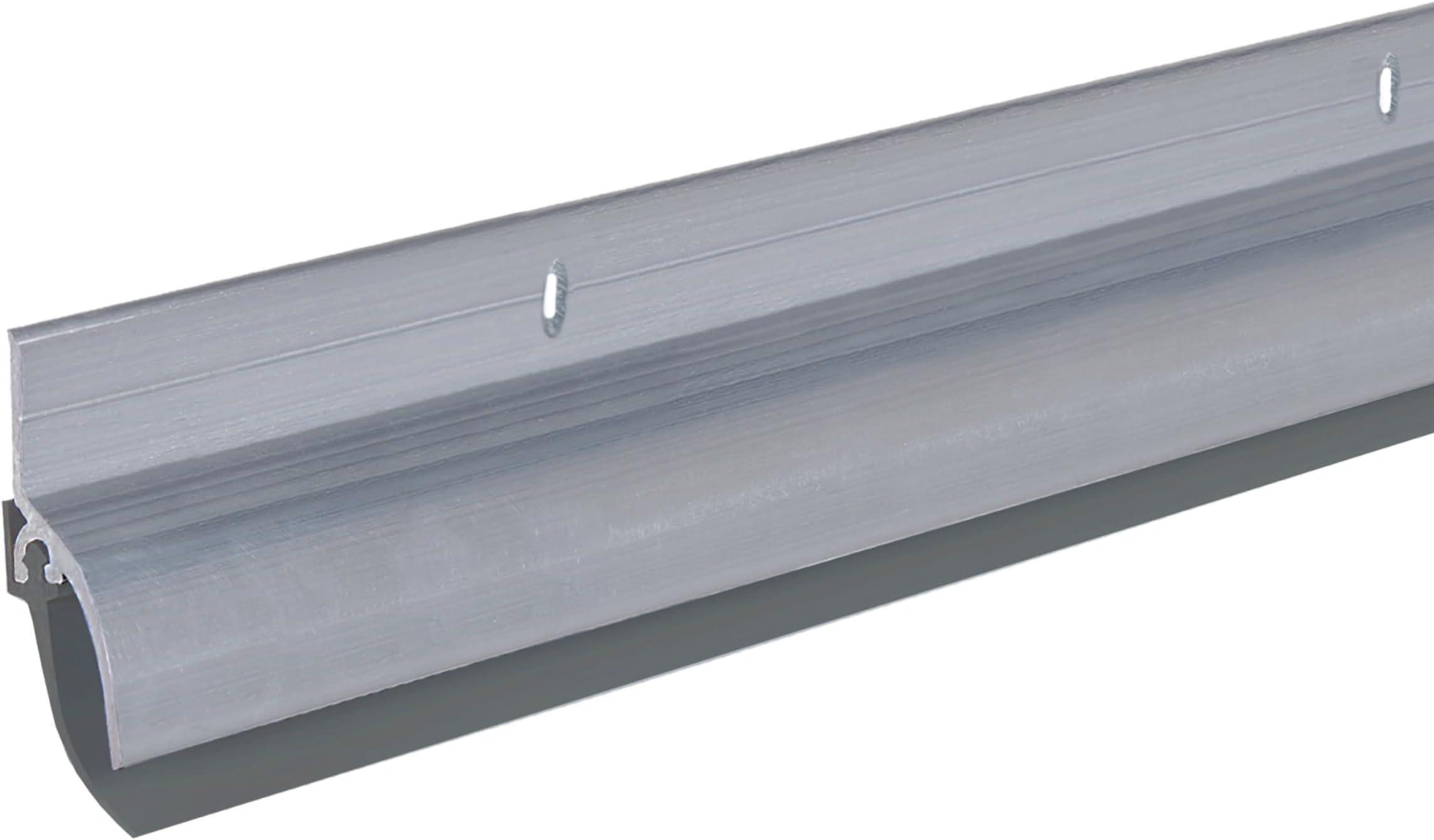 68726 36 in. Silver Aluminum & Vinyl with Drip Cap Commercial Screw-on Door Sweep