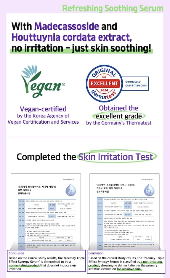 freemay Triple Effect Synergy Serum 50 ml / 1.69 fl oz – Hydrating Facial Serum with Bakuchiol & Hyaluronic Acid - Image 6