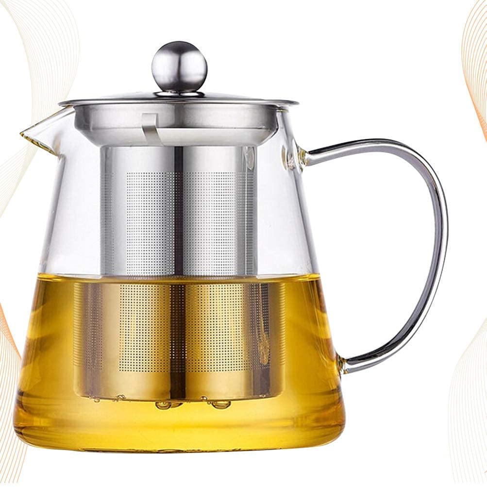 Buy SKYBORN Born To Fly Glass Teapot with Stainless Steel Infuser & Lid