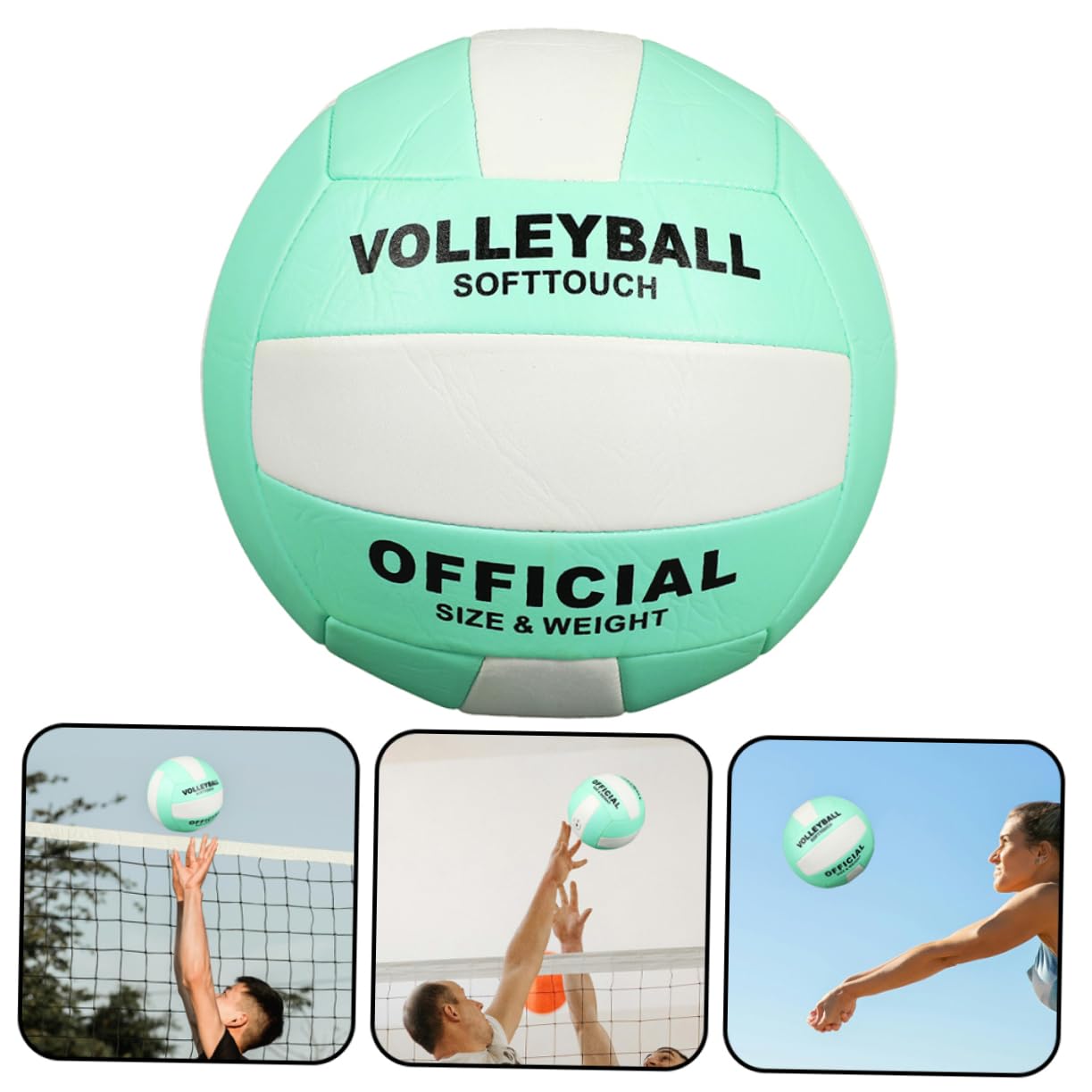 JOINPAYA 2Pcs Soft Volleyball Indoor Sports Ball for Training Competition Durable Material for Optimal Control and Accuracy for Beginners and Experienced Players