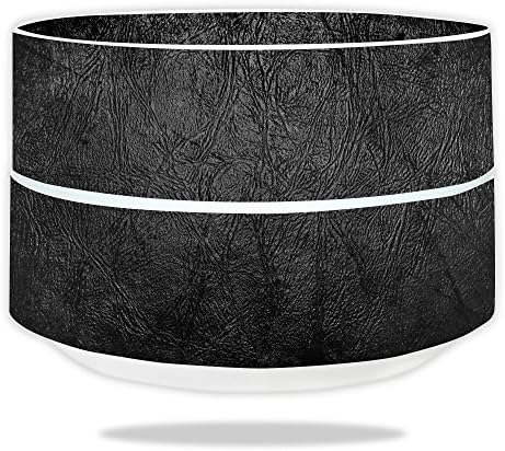 MightySkins Skin Compatible with Google WiFi wrap Cover Sticker Skins Black Leather image 3