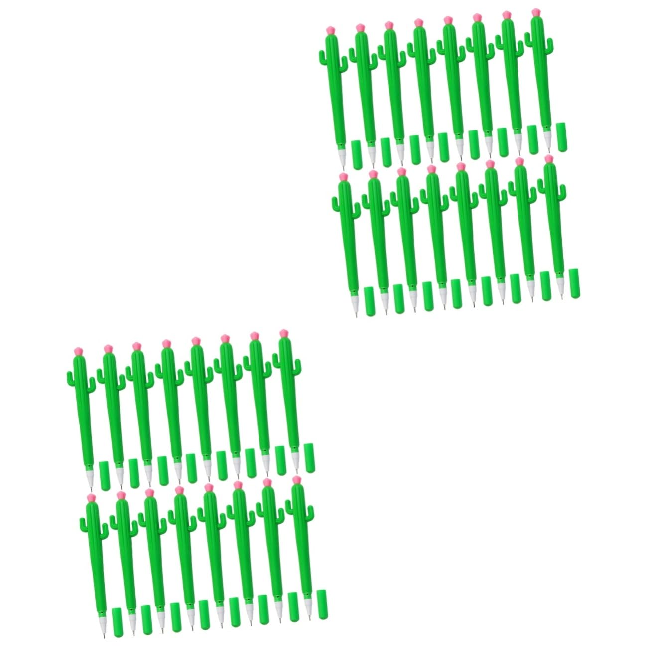 Angoily 2 Set Penne Gel Cactus Colorate Per Scrittura Studenti Design Morbido Per Scuola E Ufficio 25 Pezzi * 2