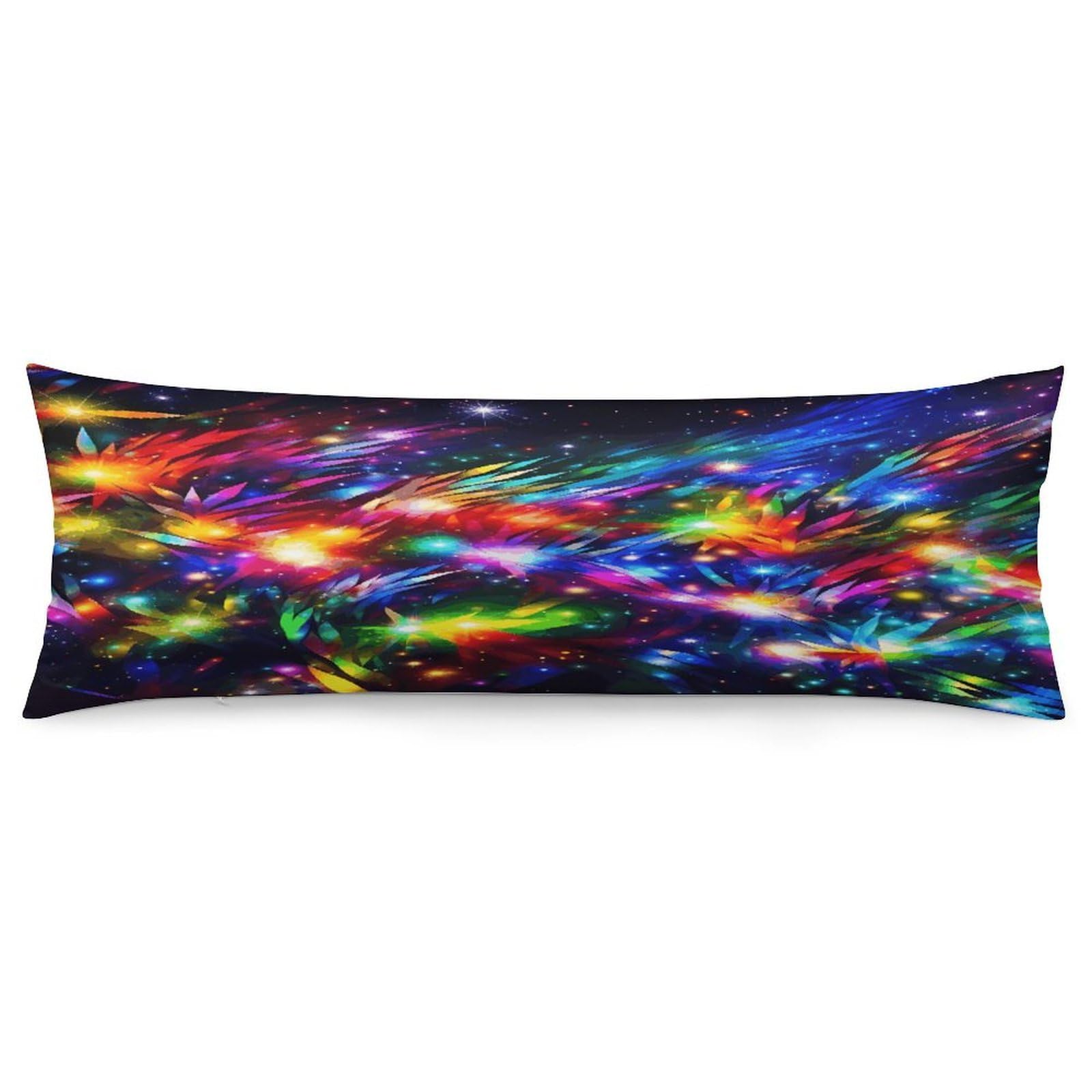 Bright Beautiful Colorful Art Pillowcase Long Body Pillow Cover Soft Decorative Body Pillow Case Breathable Large Pillowcase Cute Cozy Pillow Protector for Bed Sofa Couch Room 18.9 X 53 Inch