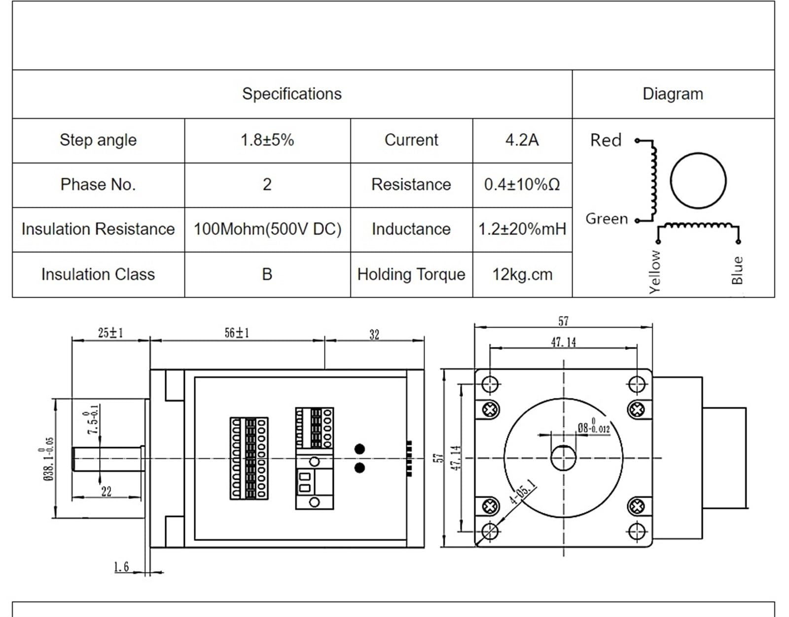 Servo-CNC 57x57mm Schrittmotor – Integrierter Closed-Loop Treiber, NEMA 23, 2Nm, All-in-One Für Industrieautomation