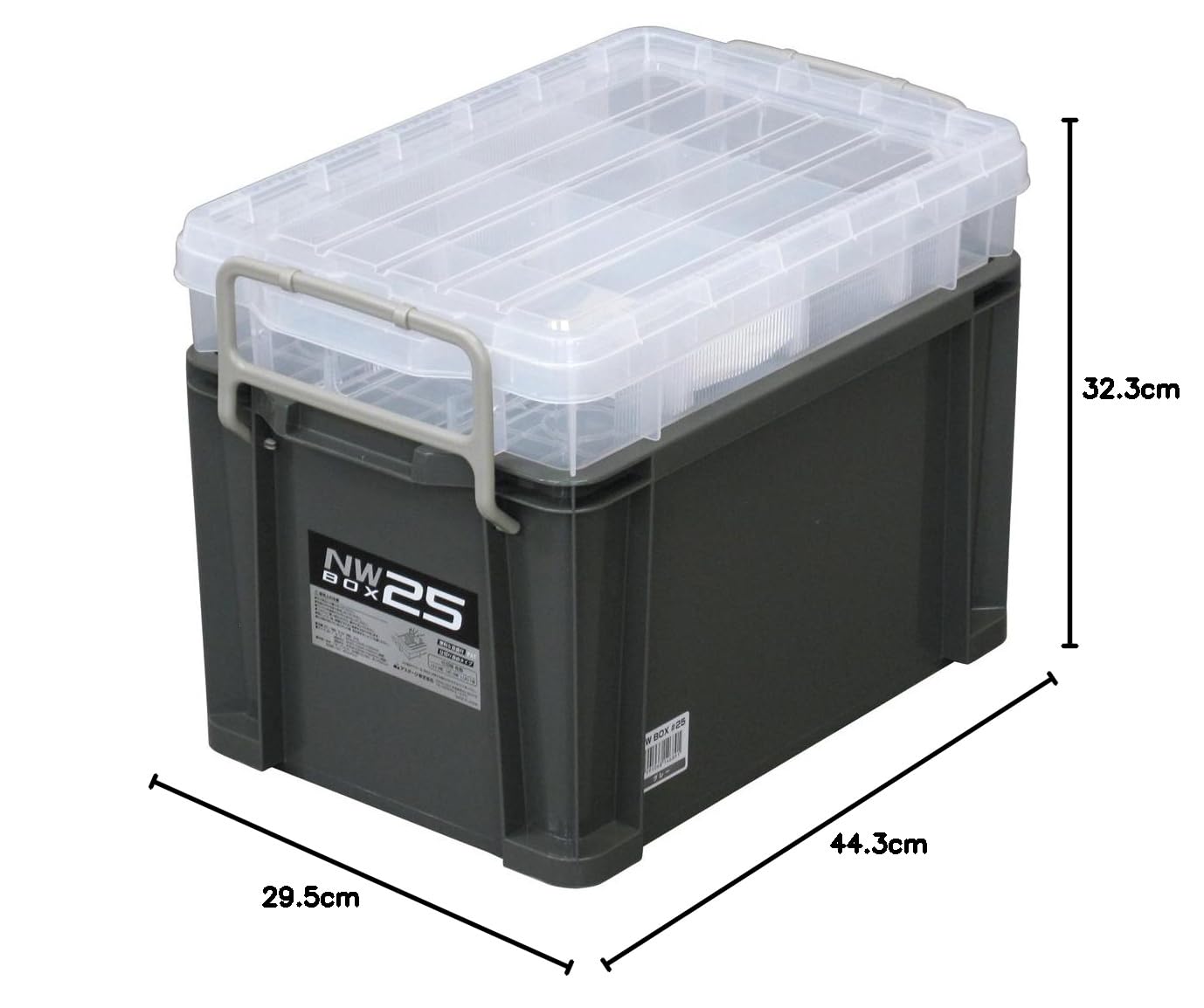 Amazon | アステージ NWボックス＃25 グレー AST-891 | パーツボックス