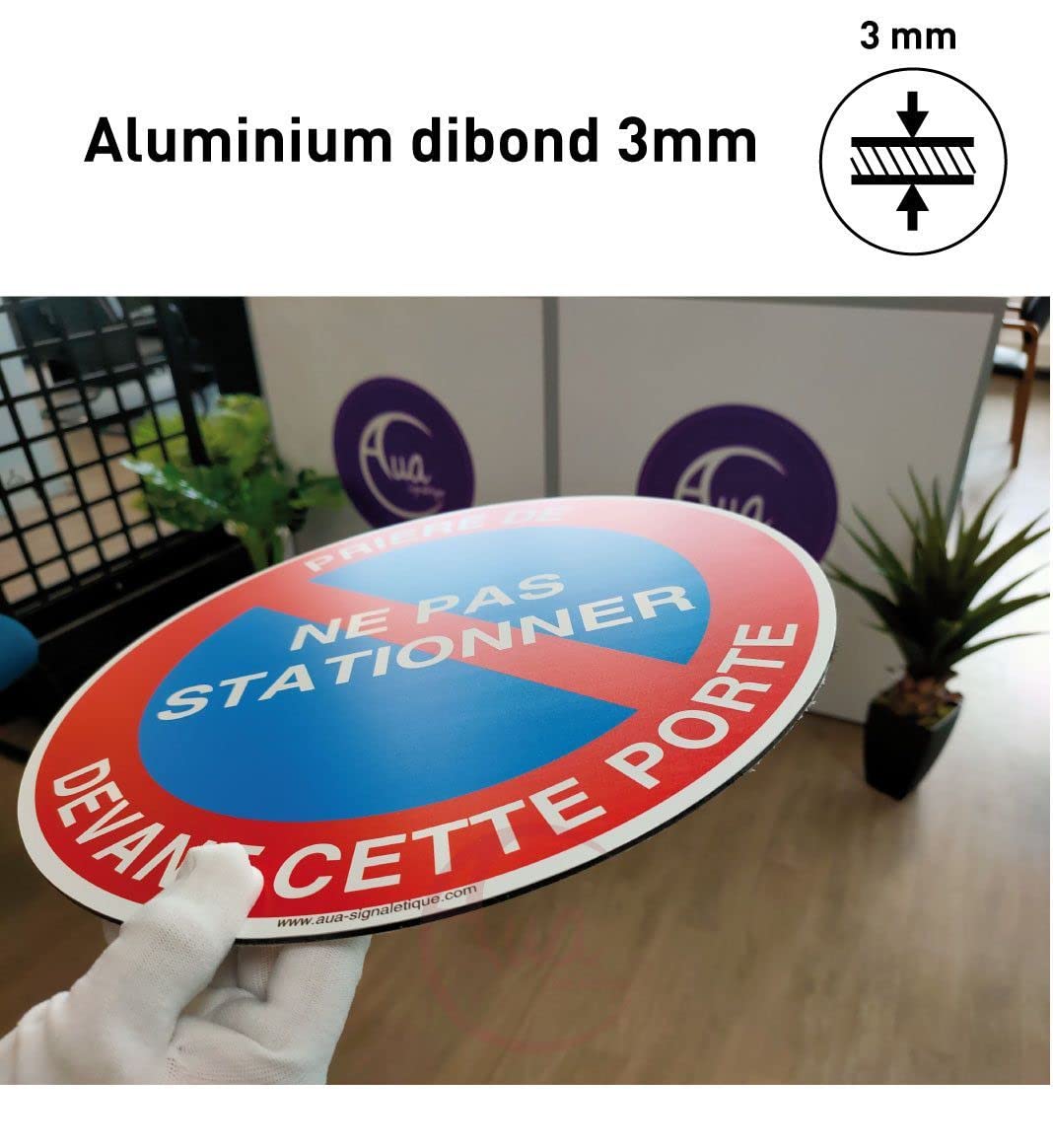 AUA SIGNALETIQUE 202022-R-BS-a-300 Product Information: Sign, Multicolored, One Size - Image 2