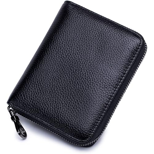 EASTNIGHTS Genuine Leather Credit Card Holder Case RFID Card Wallet Travel Passport Wallet