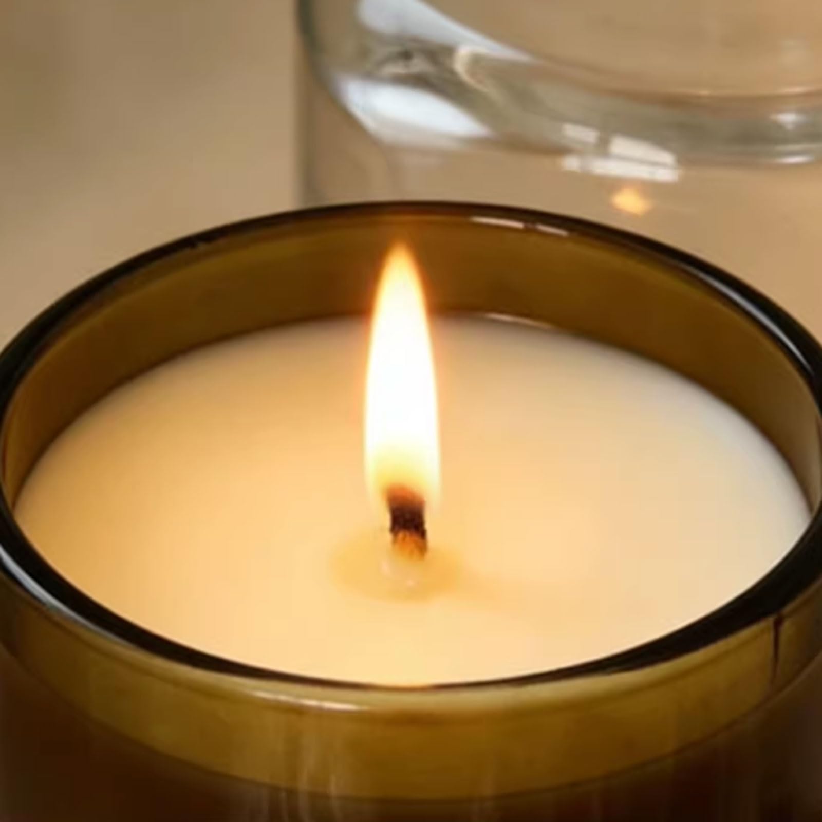 Compatto Candele di vetro Lavanda Candele profumate moderne Candela riutilizzabile for aromaterapia for vacanze in casa, relax e spa non pungente