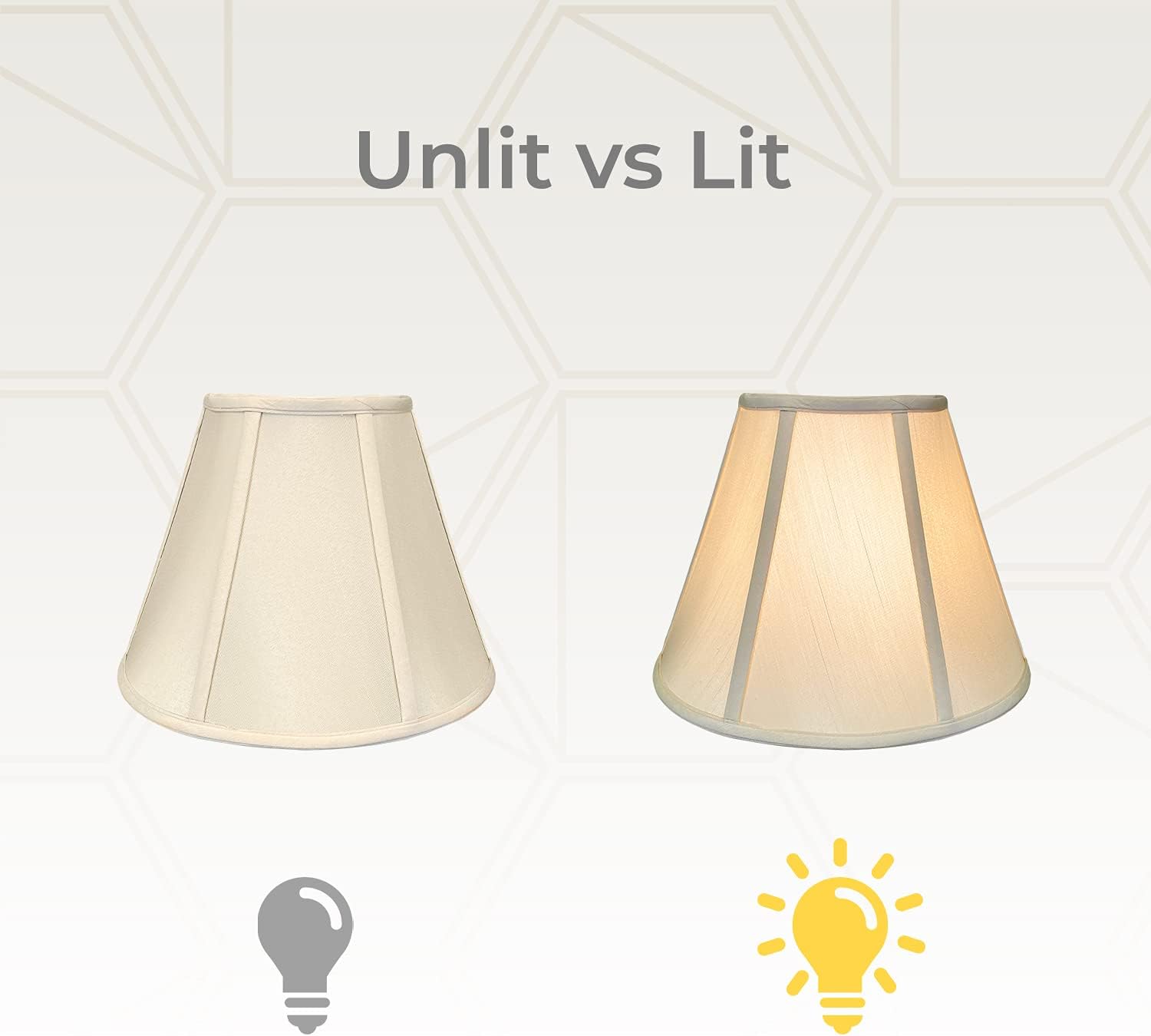 🛒 Flash Sale Royal Designs, Inc. Deep Empire Lamp Shade - Beige - 9 x 16 x 12.25