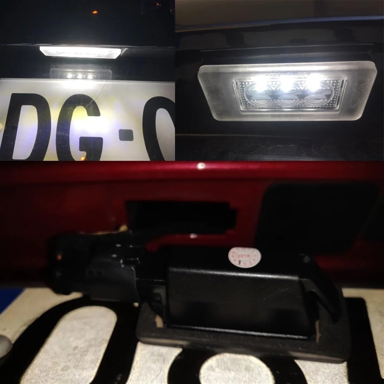 Luci targa 2X Numero Di Licenza LED Luce Targa Posteriore Canbus Per Peugeot 207 CC 308 MK2 2008 208 508 5008 9682403680 Luce Targa