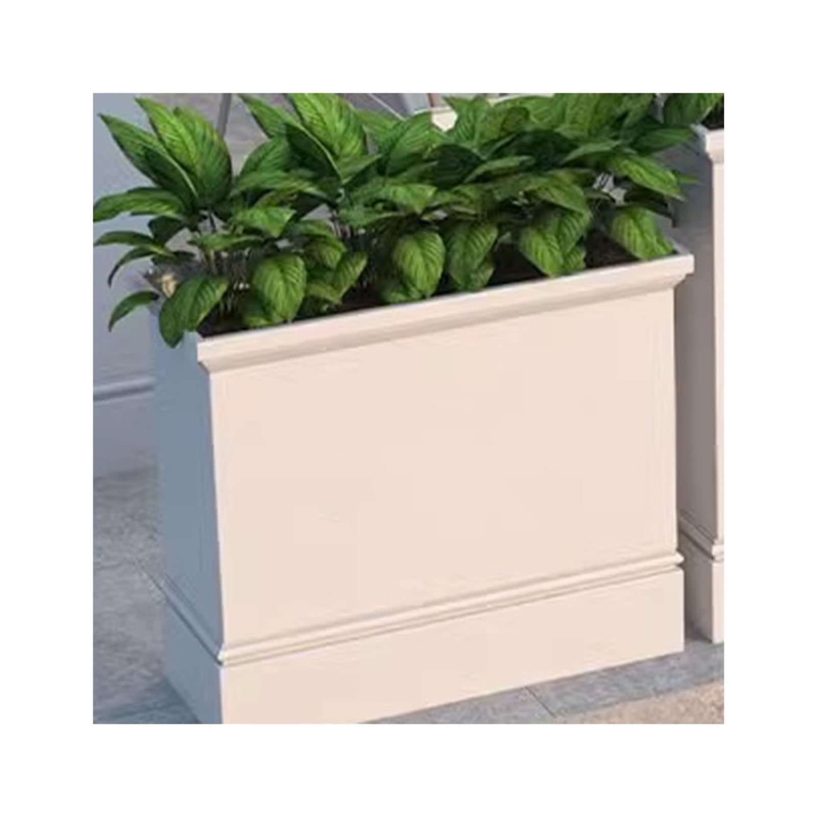 Ljhfg63kuyt One Color Outdoor Planter Box Outdoor Flower Box External Groove Planting