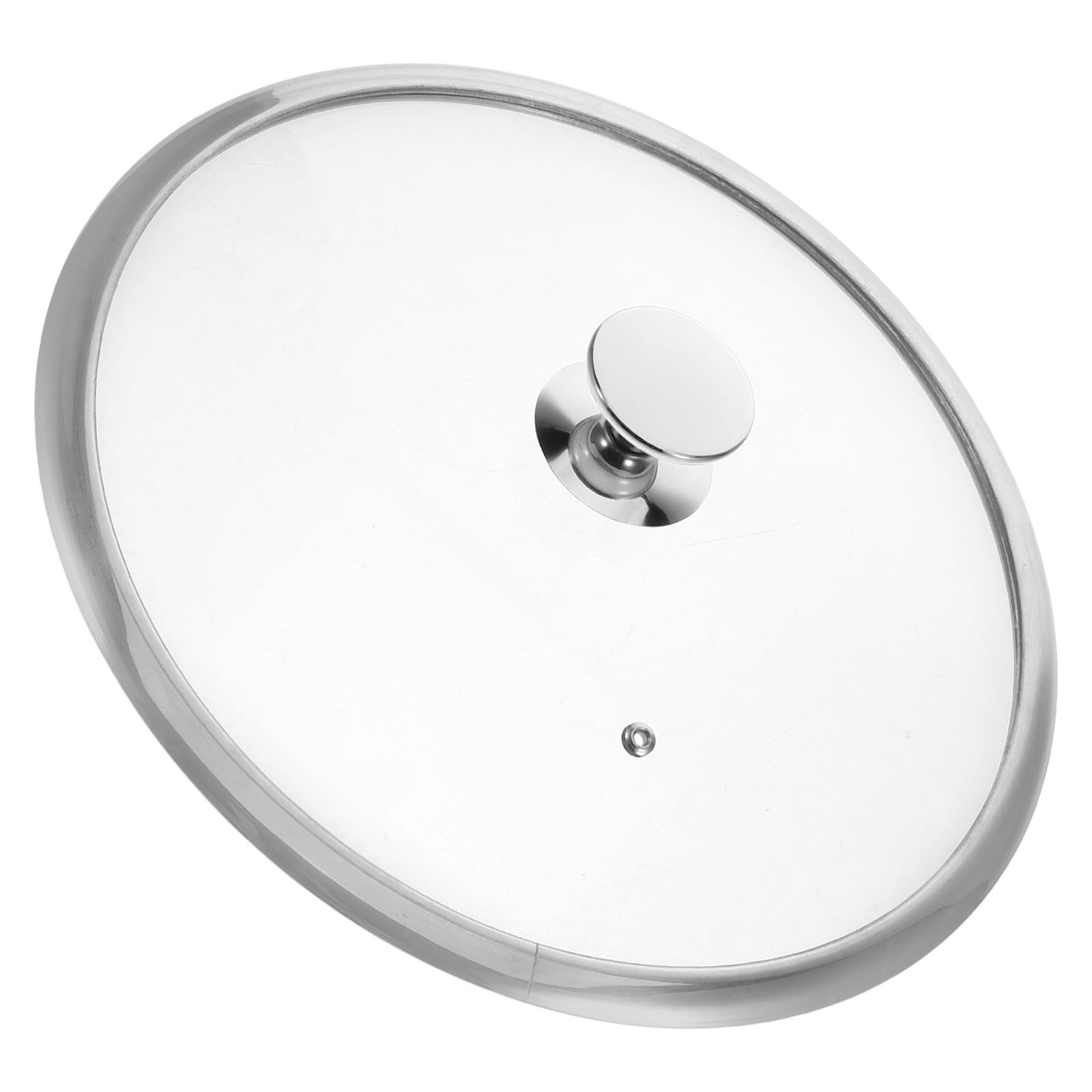 Tapa de Acero Inoxidable Resistente Deformación para Sartén y Olla Fácil de Limpiar, Diseño Moderno y Elegante para Cocina