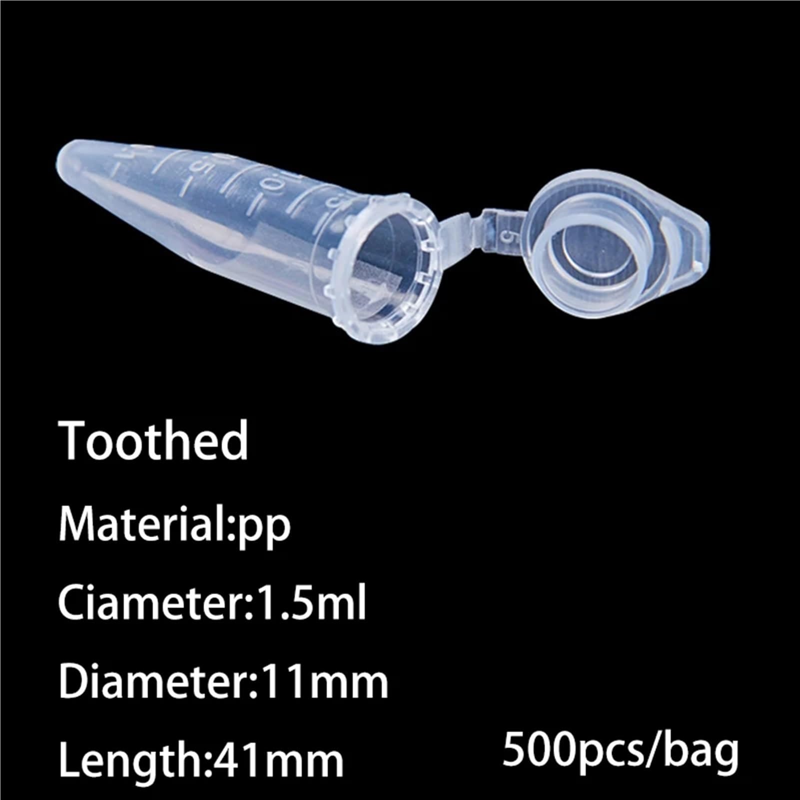 100 Stück/200 Stück/500 Stück/1000 Stück Labor 0,1/0,2/0,5/1,5/2/5/7/10/15 ml PCR/EP Reagenzröhrchen aus Kunststoff mit Gelenkkappe (10 ml, 200 Stück)