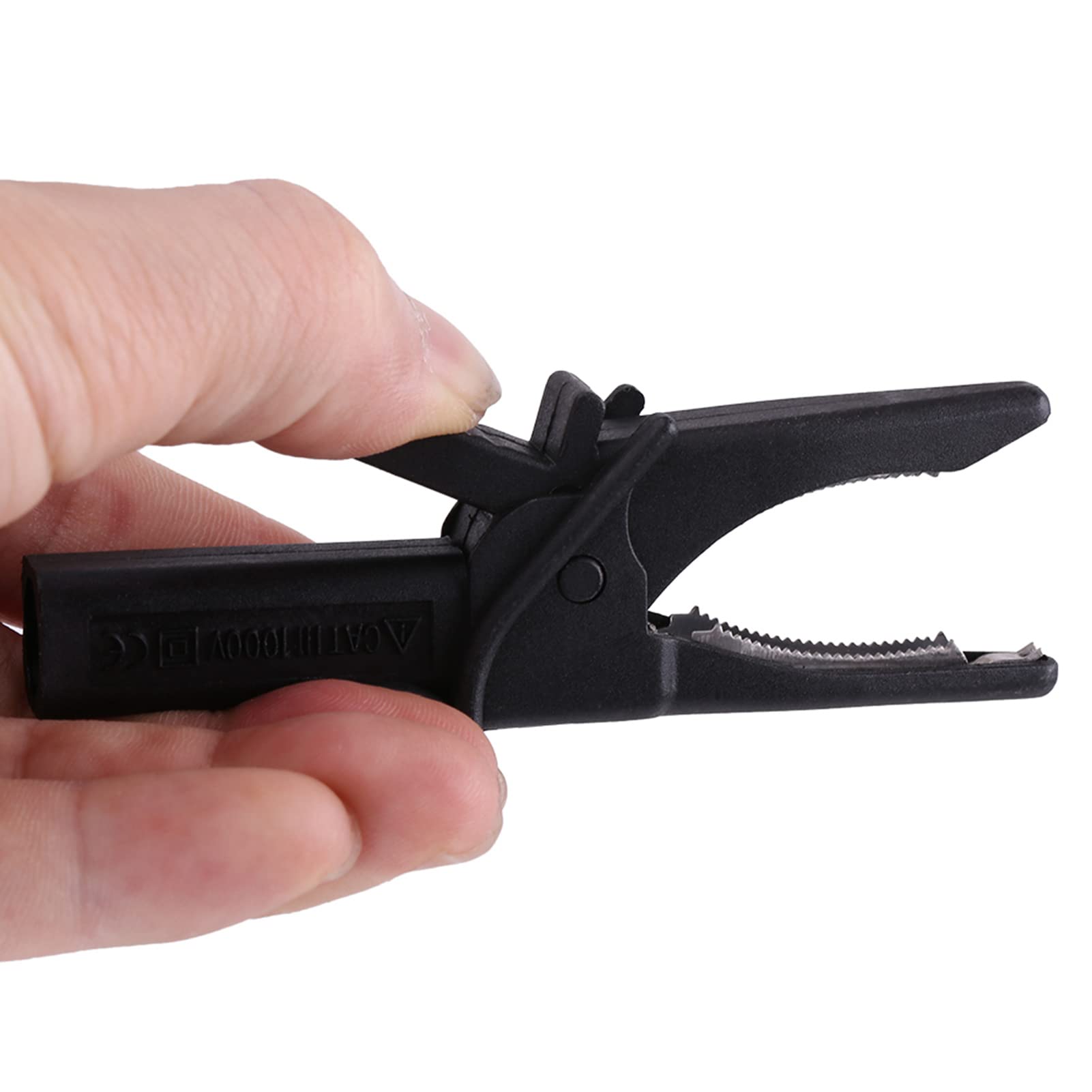 HT18A Clips, Fully Insulated with 4mm Socket Handle, Large Clips for Oscilloscope, Easy Connection to HT30A Auto Test Cable