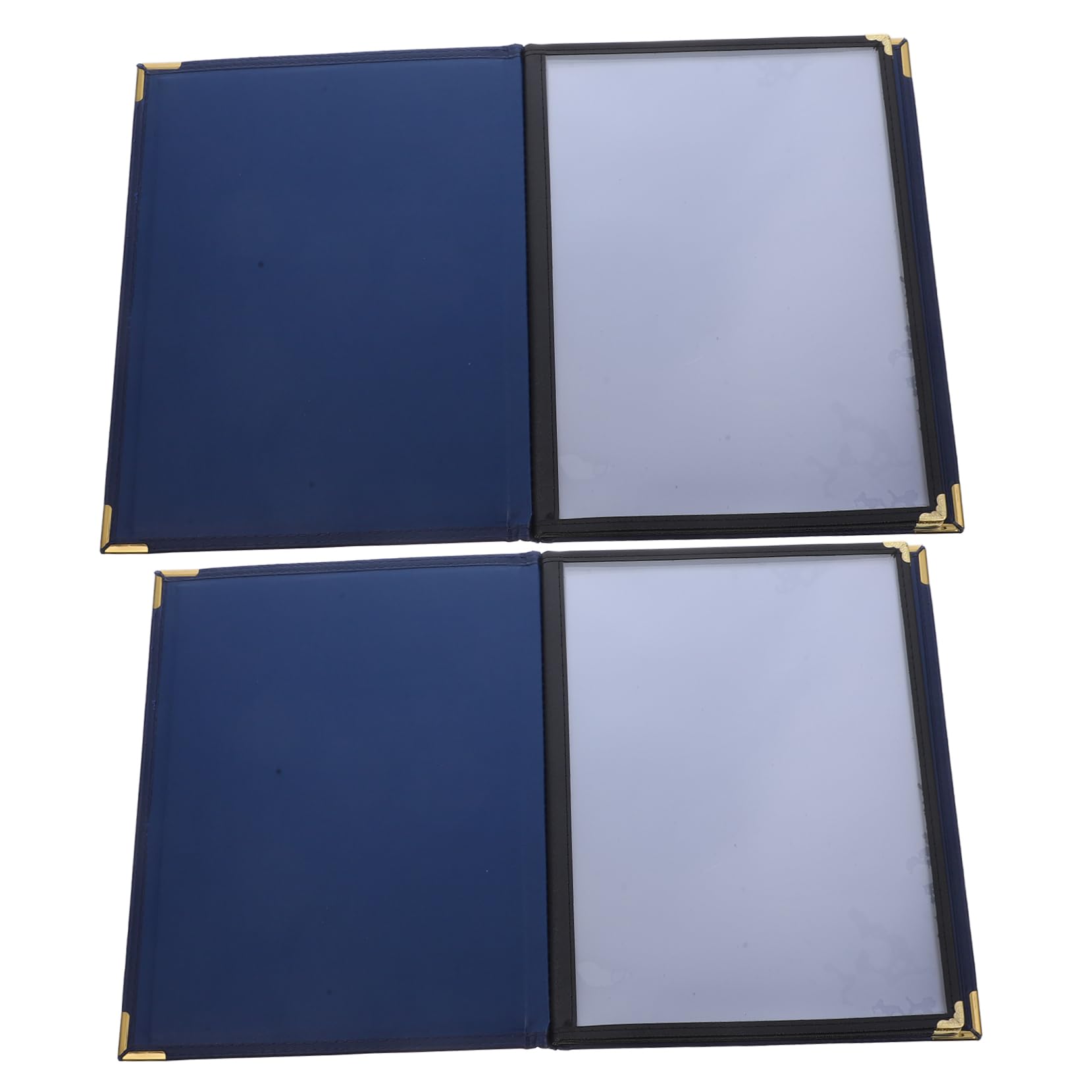 Alipis 2 Piezas Sobre Del Menú Funda Protectora Para Carta De Vinos Reservar Para El Menú Cubierta De Menú Para Restaurante Carpeta De Bar Restaurante De Polivinilo Azul