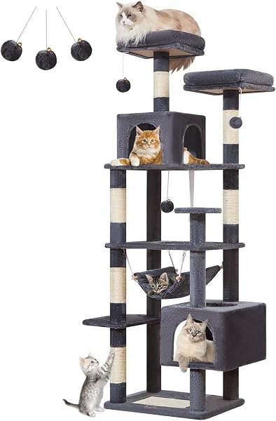 Taoqimiao Cat Tree, Cat Tree Cat Tower for Indoor Cats